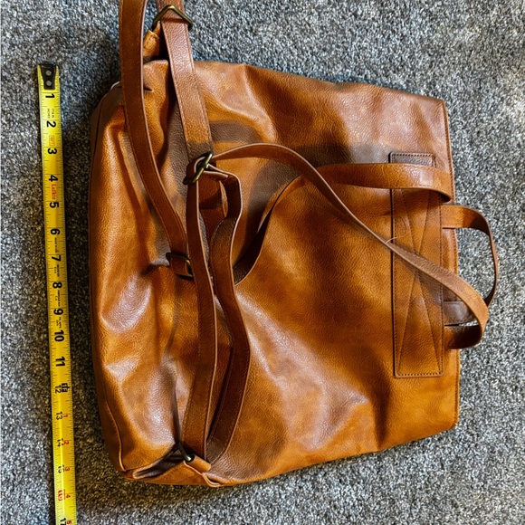 Thirty-One Tan Leather Women's Backpack - Picture 1 of 5